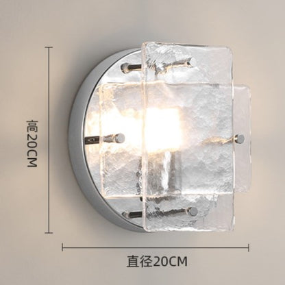 Lustra Chrome Glass Industrial Wall Light
