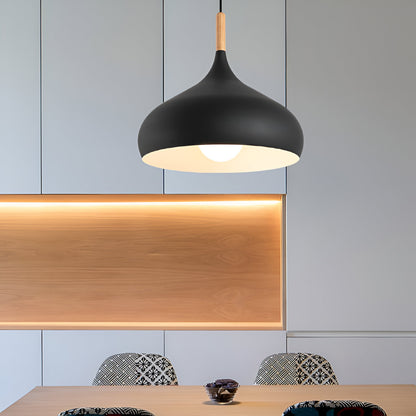 Nordic Wooden and Aluminum Pendant Light