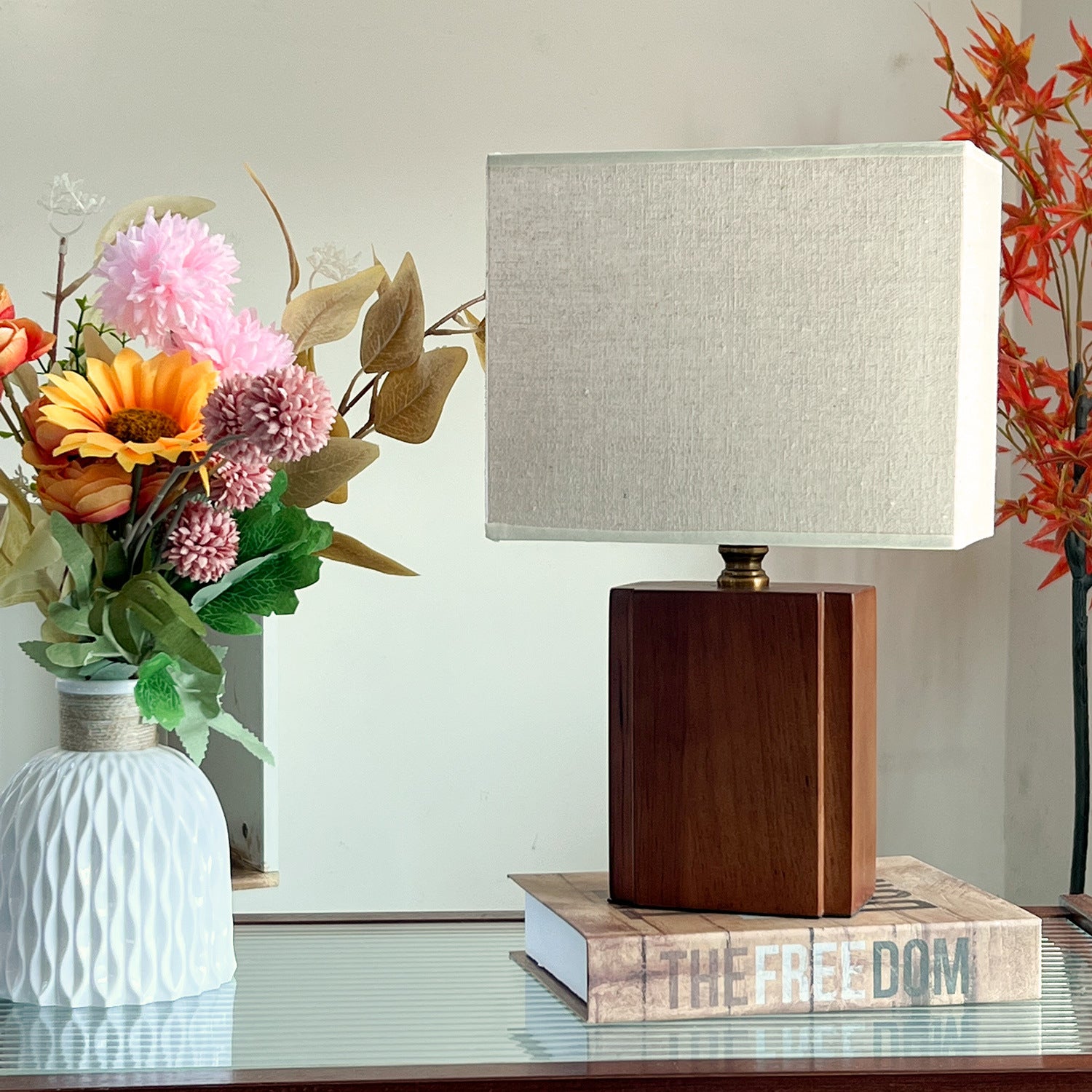 Boho Bamboo Japanese Style Table Lamp