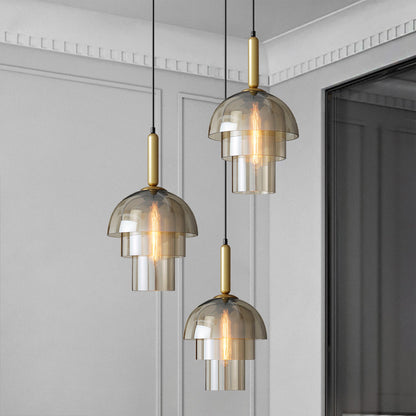 Clued Creative Minimalist Dome Glass Pendant Light