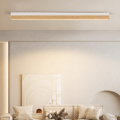 Travertine Long Ceiling Light