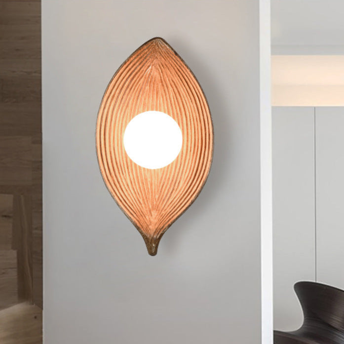 Lampada da parete in stile giapponese Nordic Zen Leaf