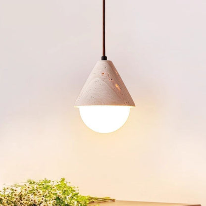 Yellow Travertine Cream Chandelier