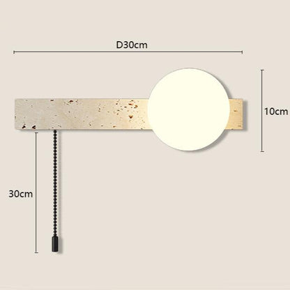 Lámpara de pared de piedra travertino del túnel de viento de crema de escaleras