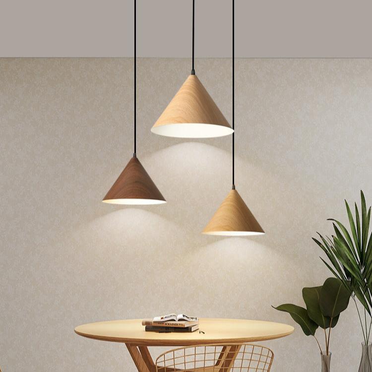 Nordic Wood Art Pendant Lamp