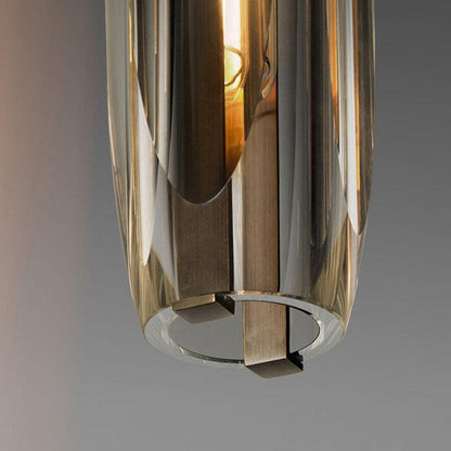 Aurora Luxe Modern Crystal Glass Pendant Light