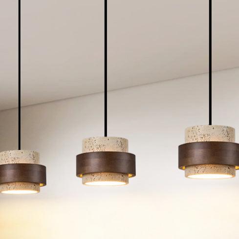 Travertine Japanese-Style Retro Nordic Minimalist Pendant Lamp