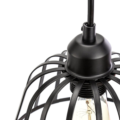 Retro Industrial Black Metal Pendant Lamp