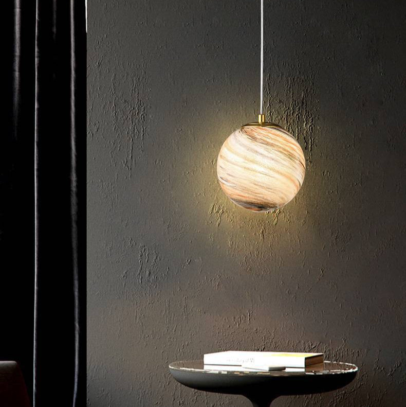 Jupiter Japandi Glass Pendant Light