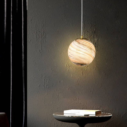 Jupiter Japandi Glass Pendant Light