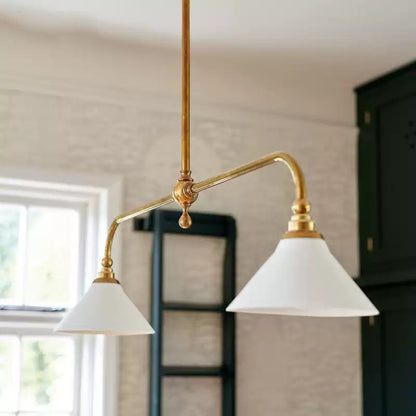 Alaric Linear Brass Modern Pendant Light