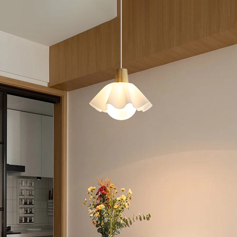 Noordse Stijl Houten Bloem Pendant Lamp