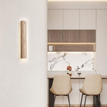 Travertine Stone Long Strip Wall Lamp