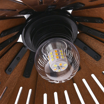 Sora Cone Wabi-Sabi Wood Pendant Light