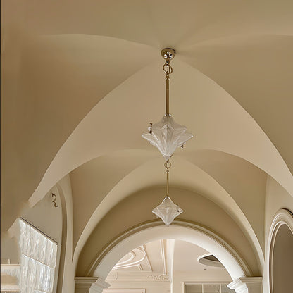 Lyra Star Modern Glass Pendant Light