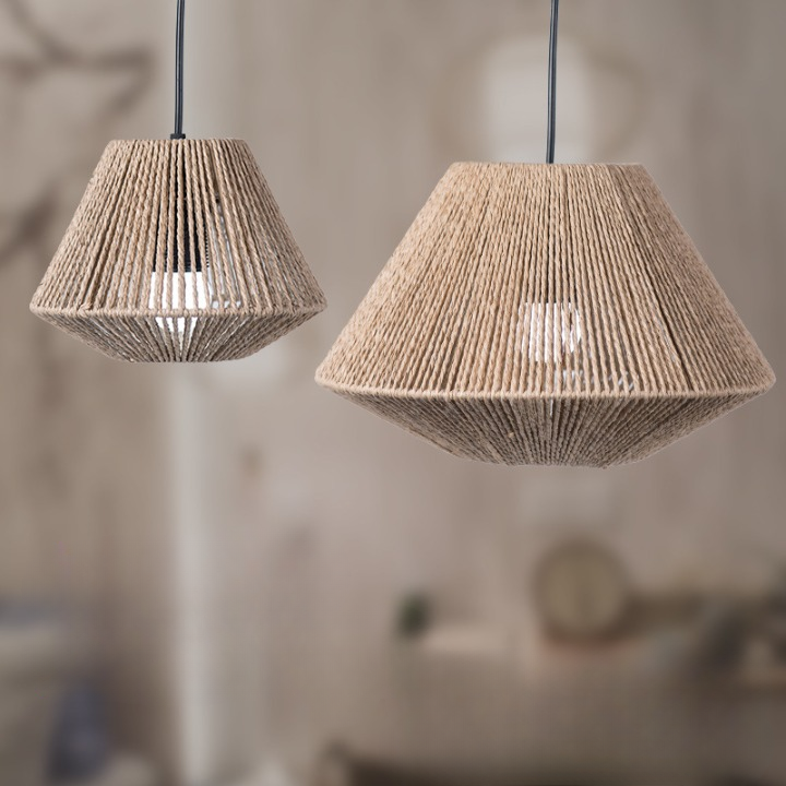 Pastoral Style Handmade Paper Pendant Lamp