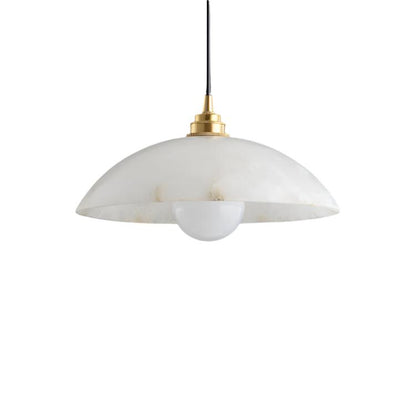 Modern Alabaster Dome Pendant Lamp