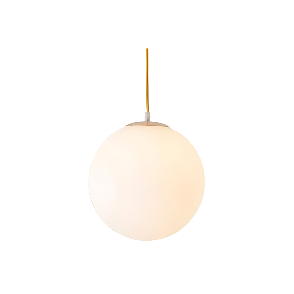 Globe Milky Glass Pendant Lamp