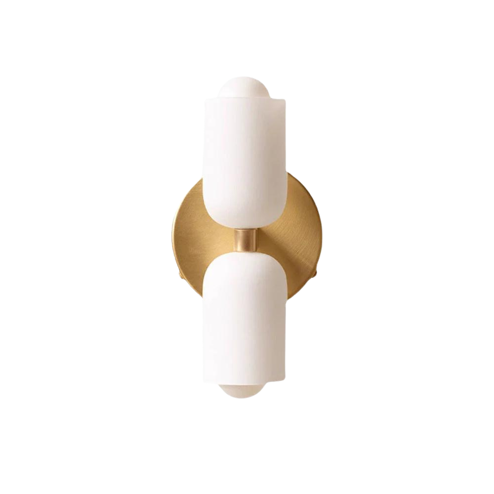 Elegance Cream Acrylic Metal Base Minimalist Wall Light