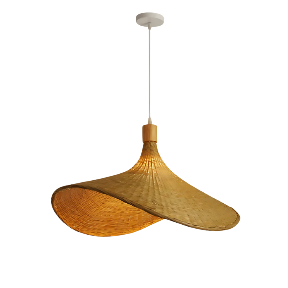 Rustic Raphia Charm Rattan Light