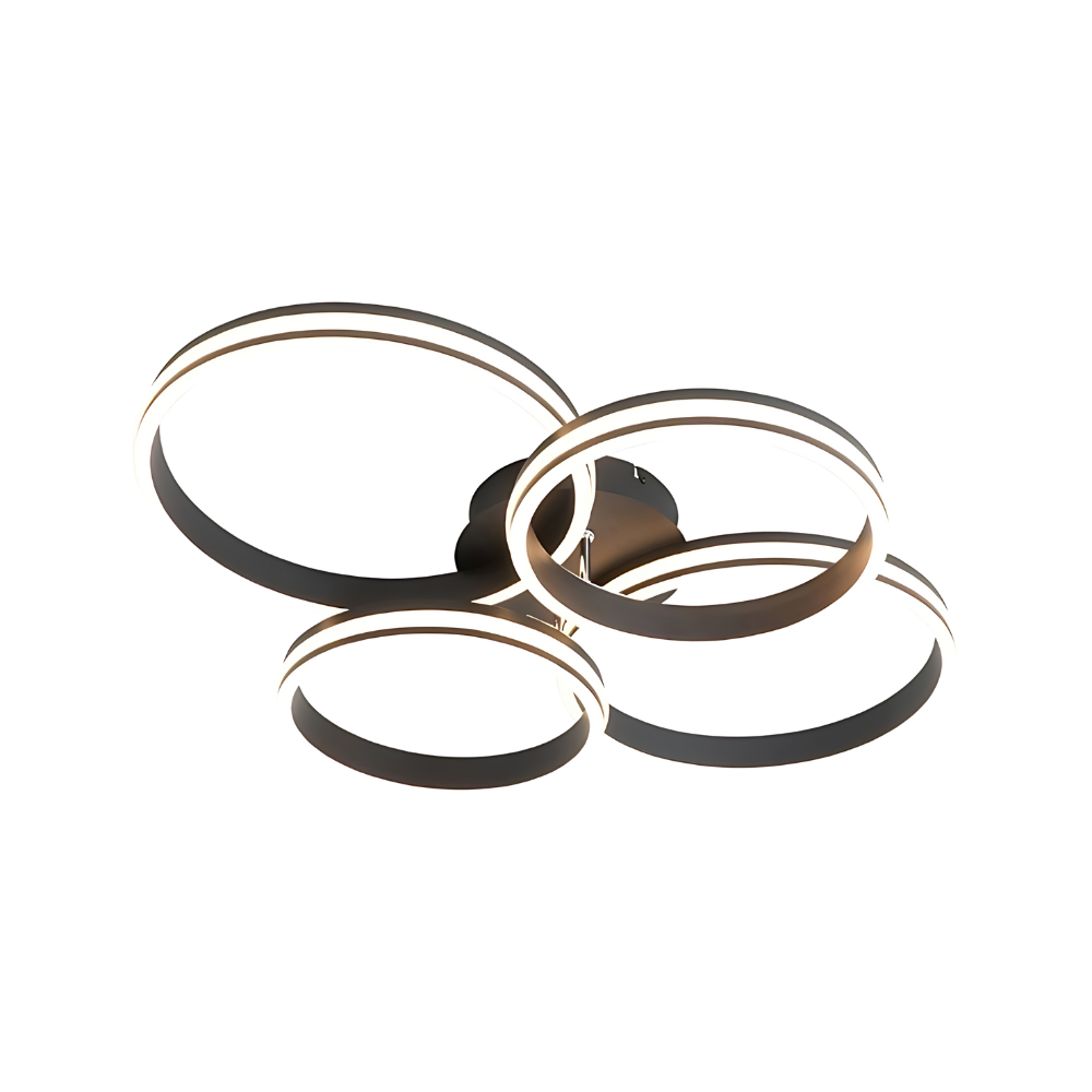 Modern Black Metal Chandelier Ceiling Light