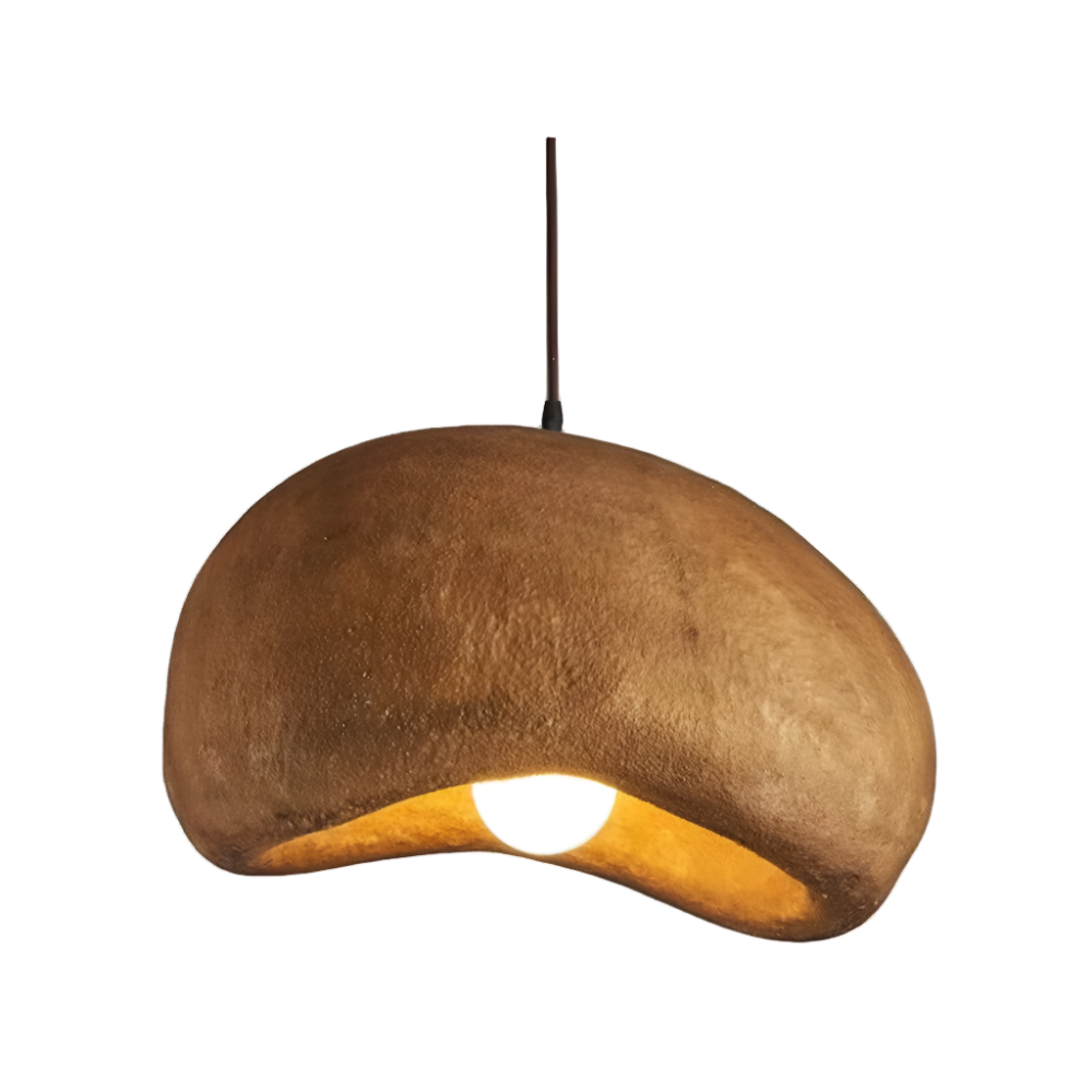 Wabi-Sabi Coffee Cloud Japandi Resin Pendant Light