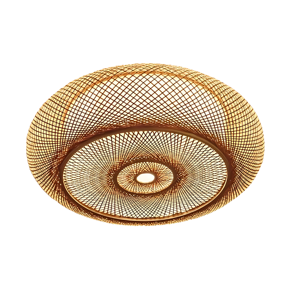 Serenity Natural Bamboo Boho Ceiling Light