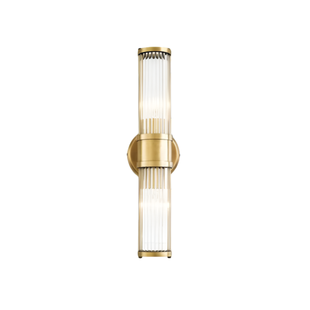 The Lumina Bloom Brass Crystal Japandi Wall Lamp