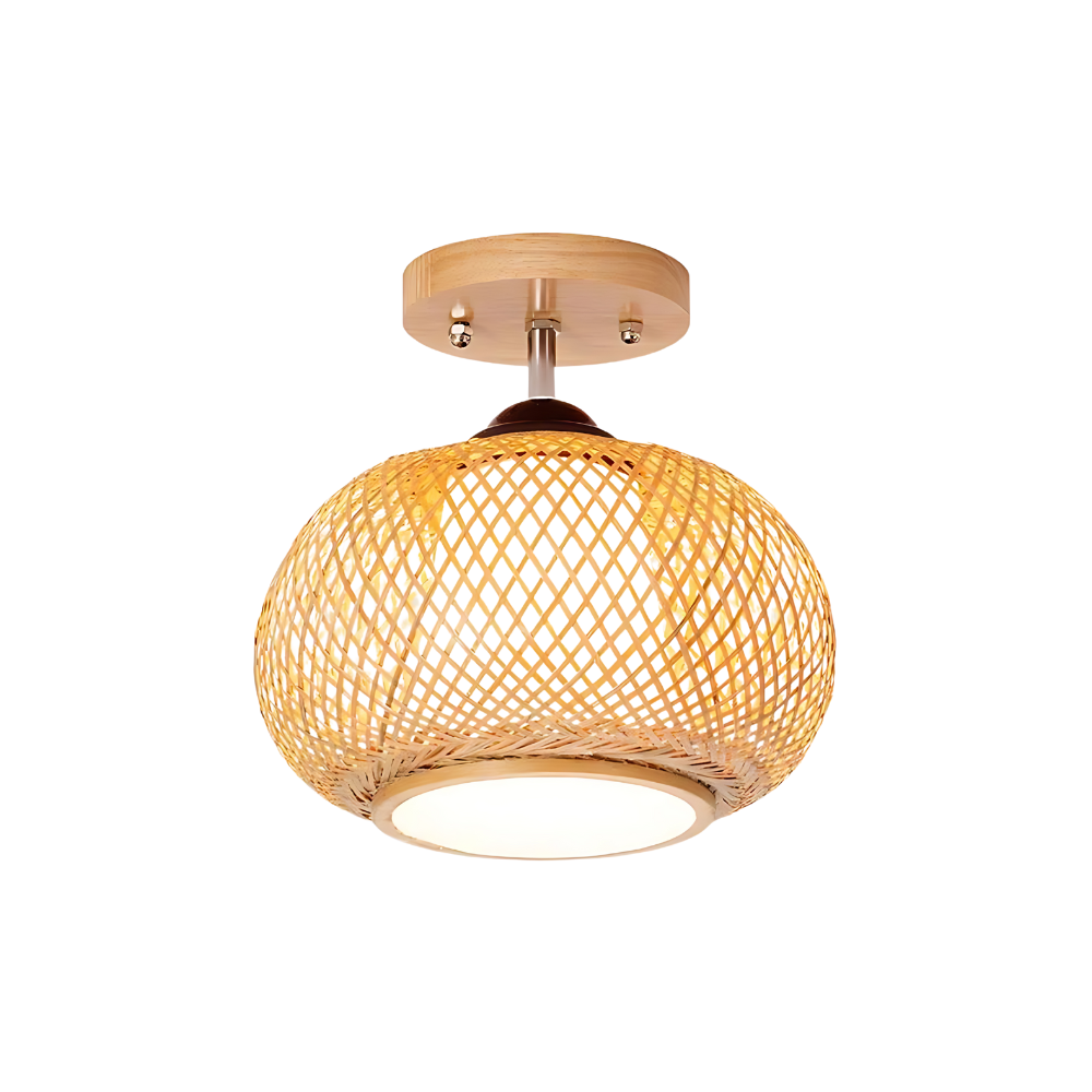 Muto Lampada da Soffitto in Rattan Fatta a Mano