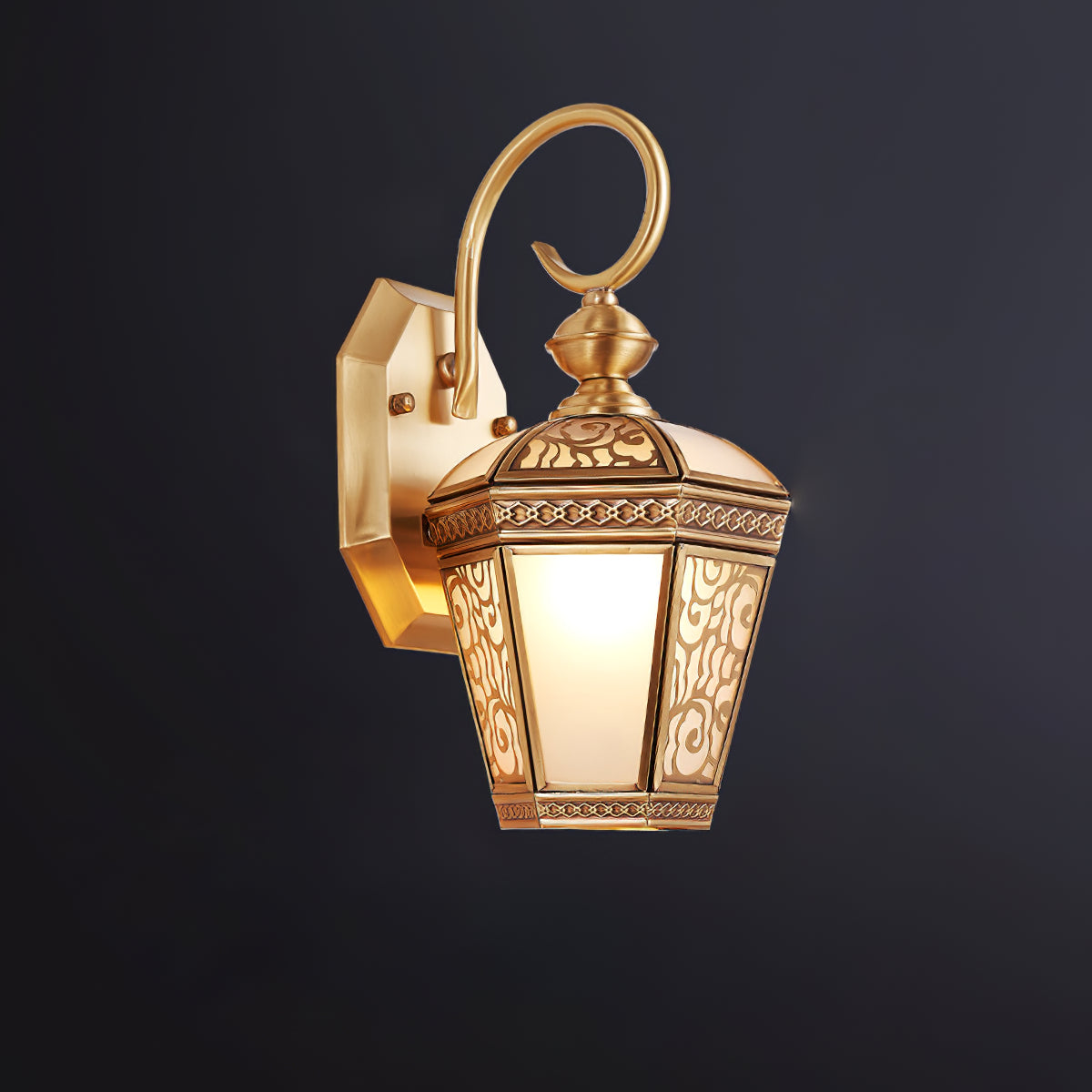 Retro Palace Pattern Outdoor Wall Lamp