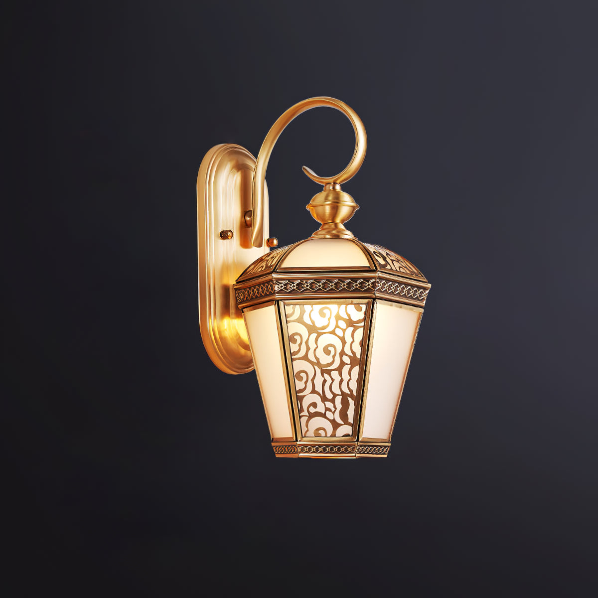 Retro Palace Pattern Outdoor Wall Lamp