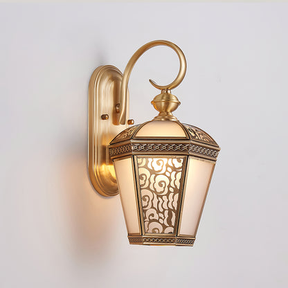 Retro Palace Pattern Outdoor Wall Lamp