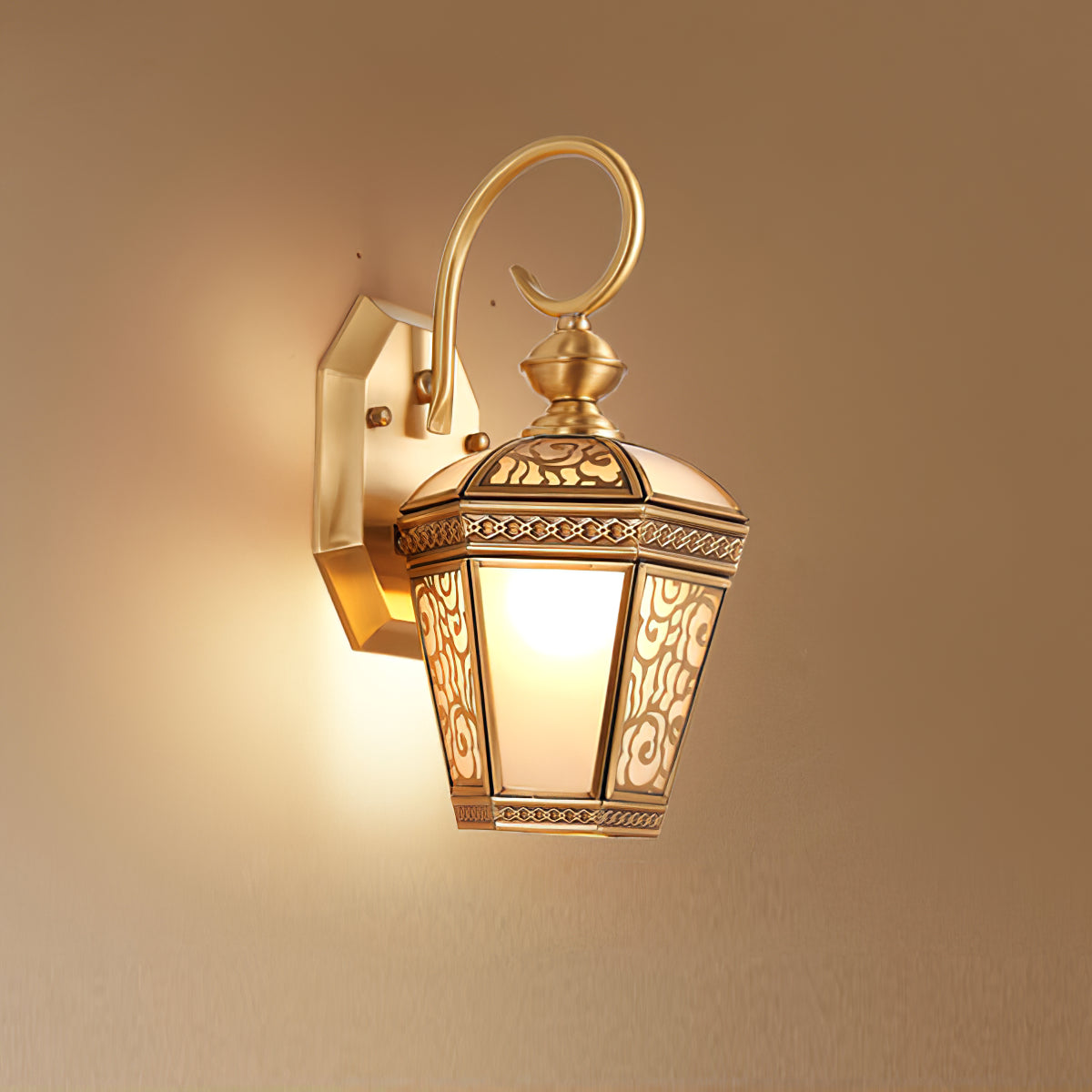 Retro Paleis Patroon Buiten Wandlamp