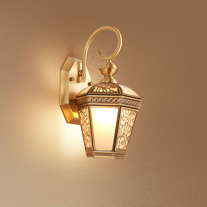 Retro Palace Pattern Outdoor Wall Lamp