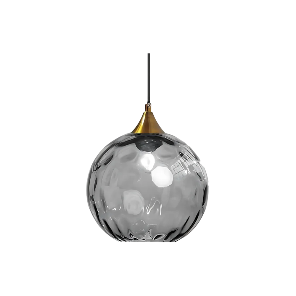 Lampe suspendue en verre en forme de boule nordique LED moderne