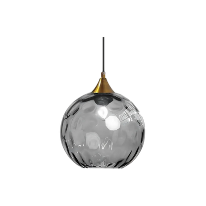 Lampe suspendue en verre en forme de boule nordique LED moderne