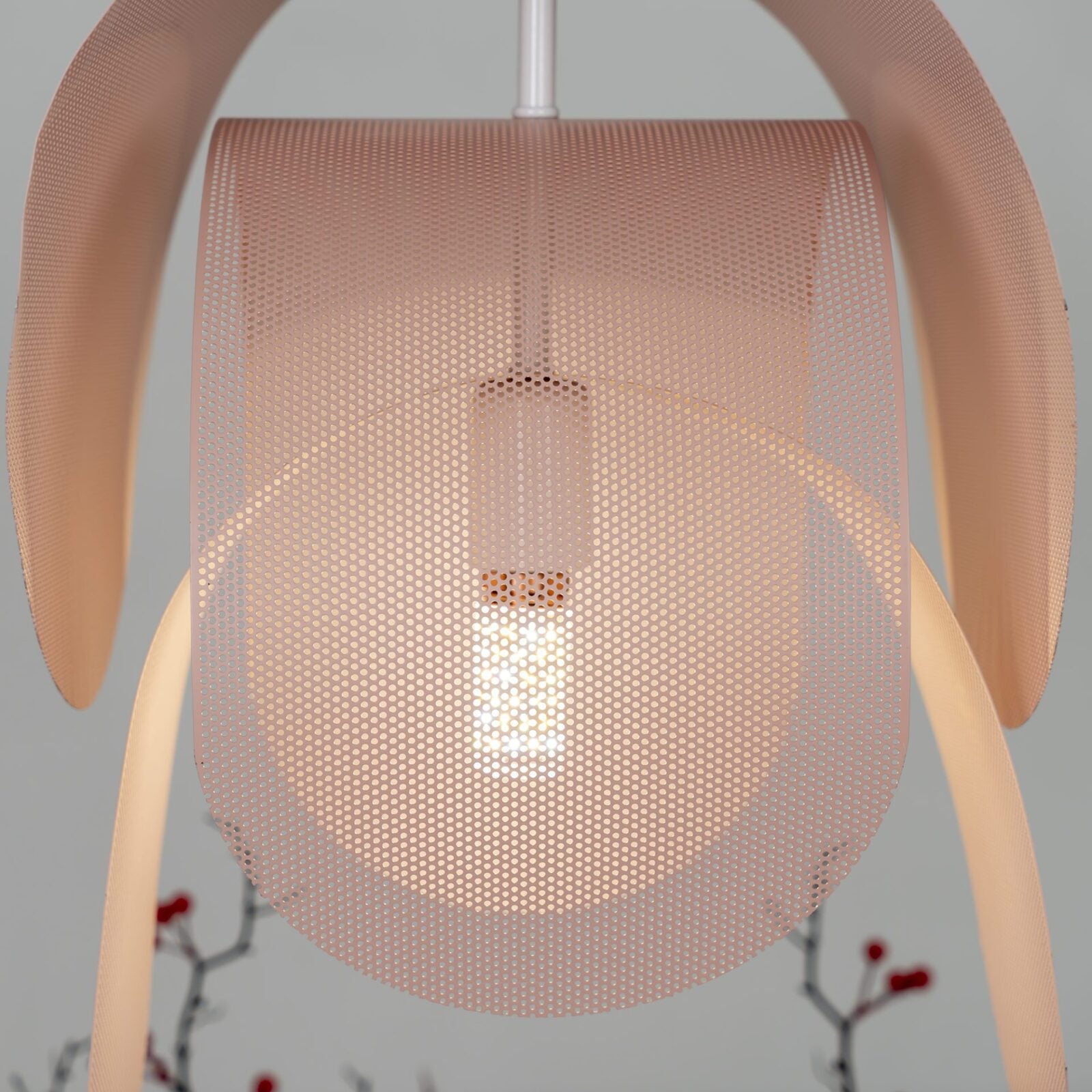 Perforated Metal Pendant Light