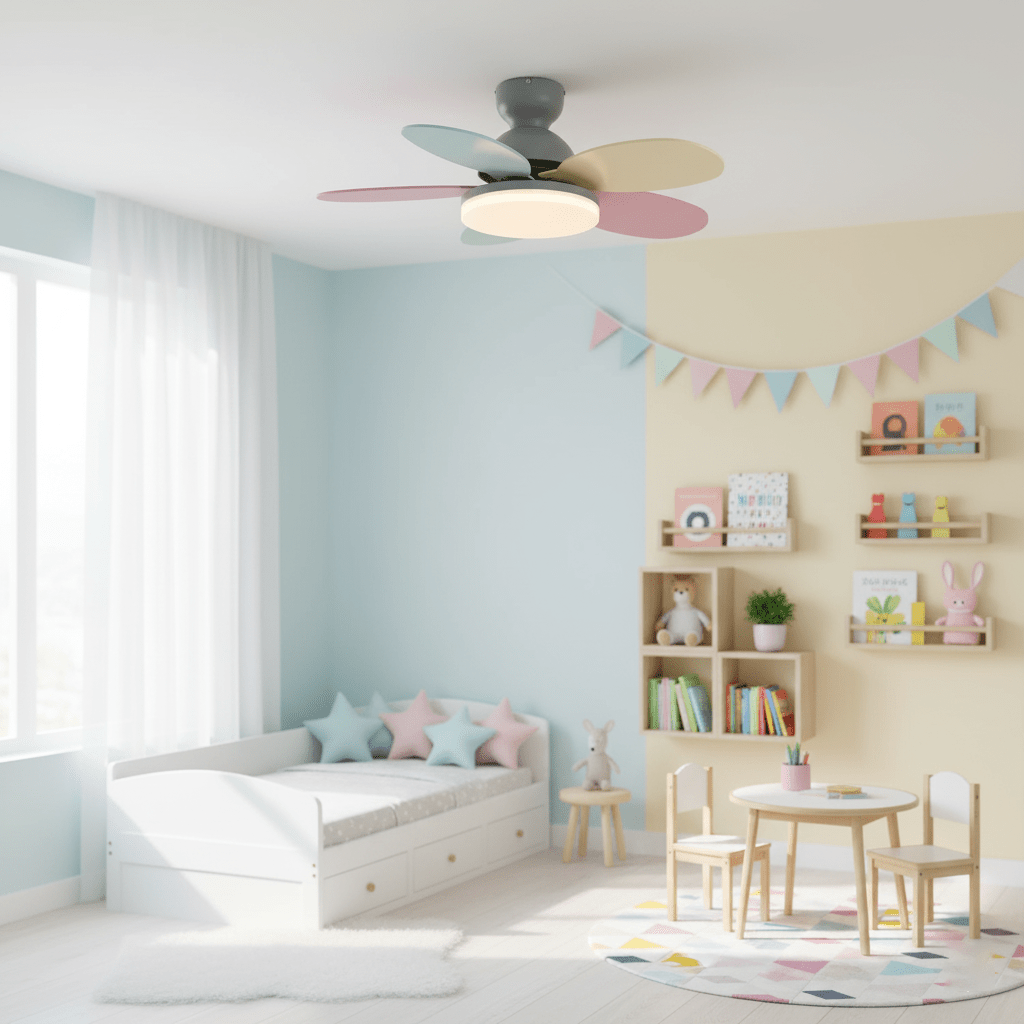 Petalo Nordic Petal-Shaped Acrylic Ceiling Fan Light