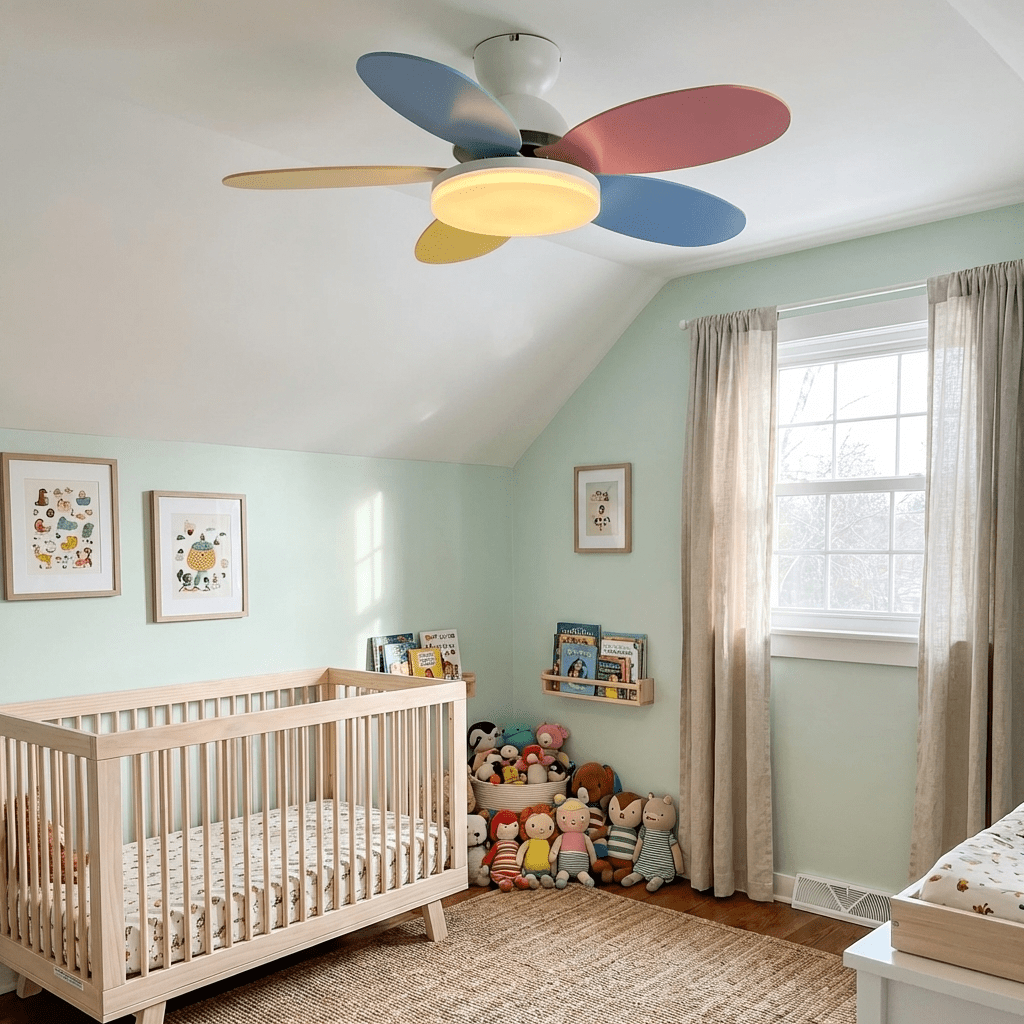 Petalo Nordic Petal-Shaped Acrylic Ceiling Fan Light