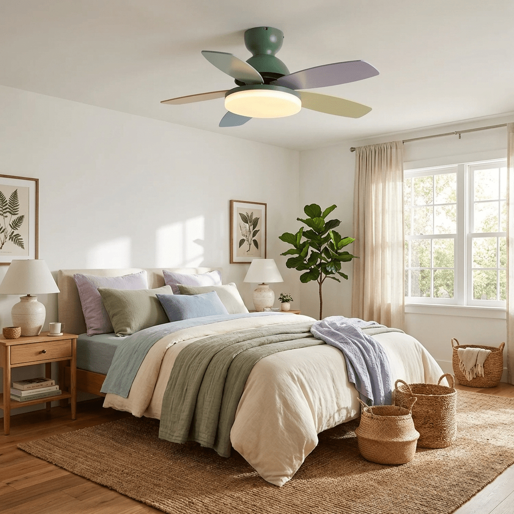 Petalo Nordic Petal-Shaped Acrylic Ceiling Fan Light