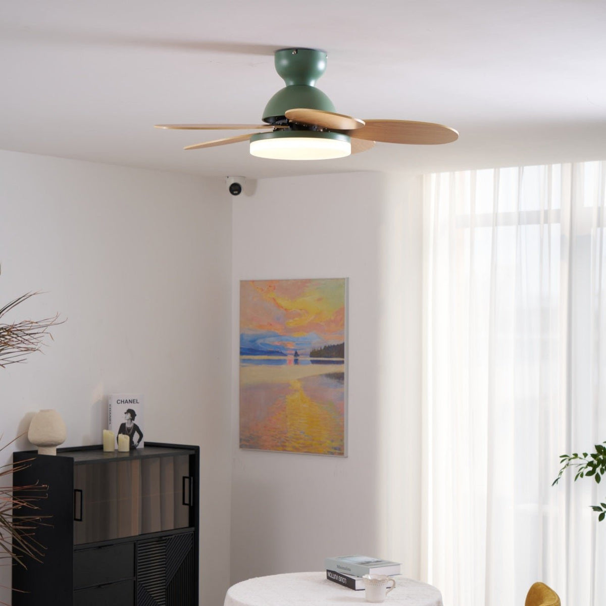 Petalo Nordic Petal-Shaped Acrylic Ceiling Fan Light