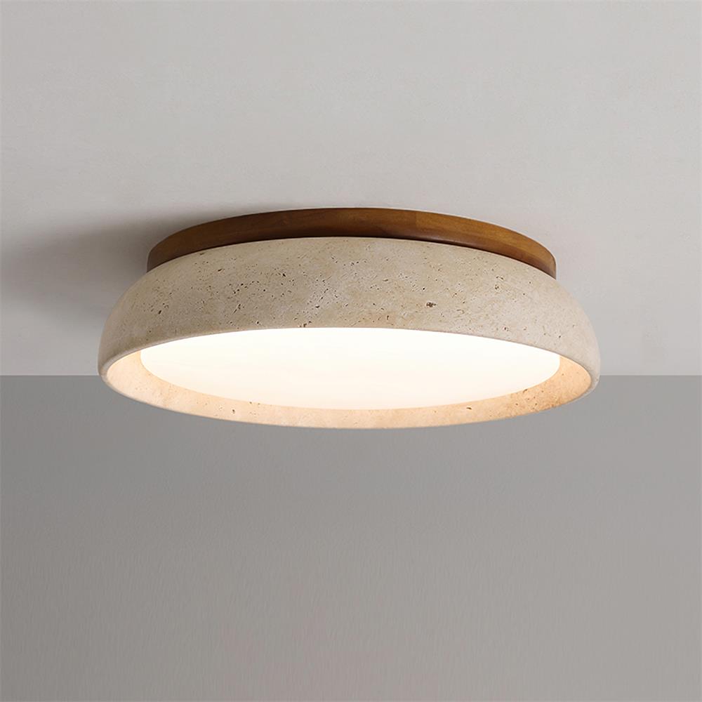Aveline Modern Natural Travertine Ceiling Light