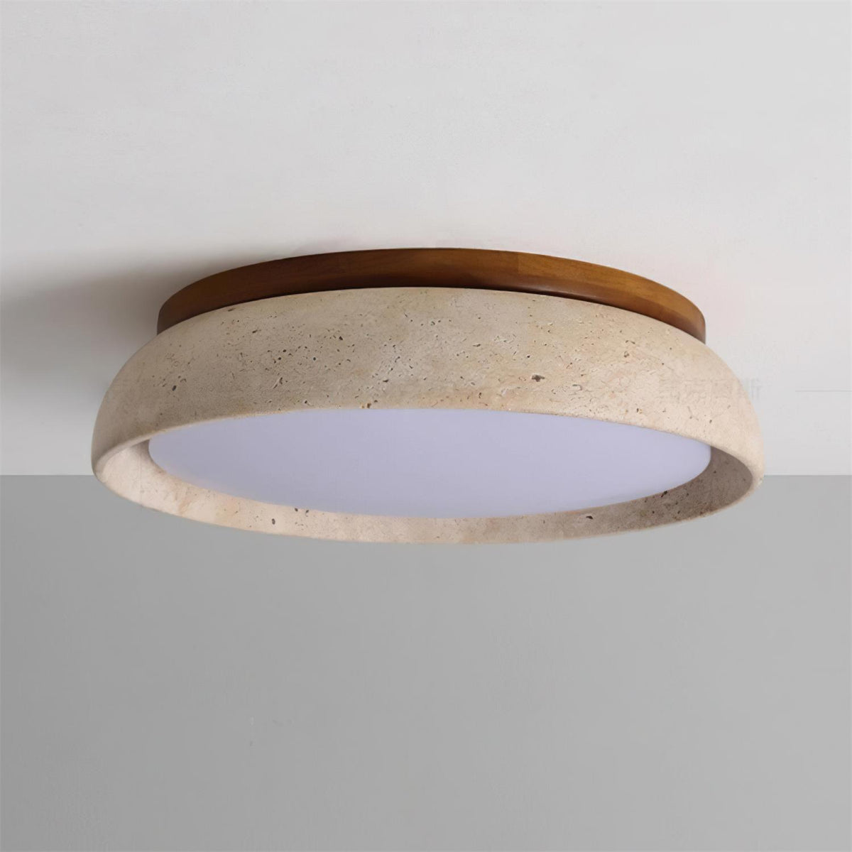 Aveline Modern Natural Travertine Ceiling Light