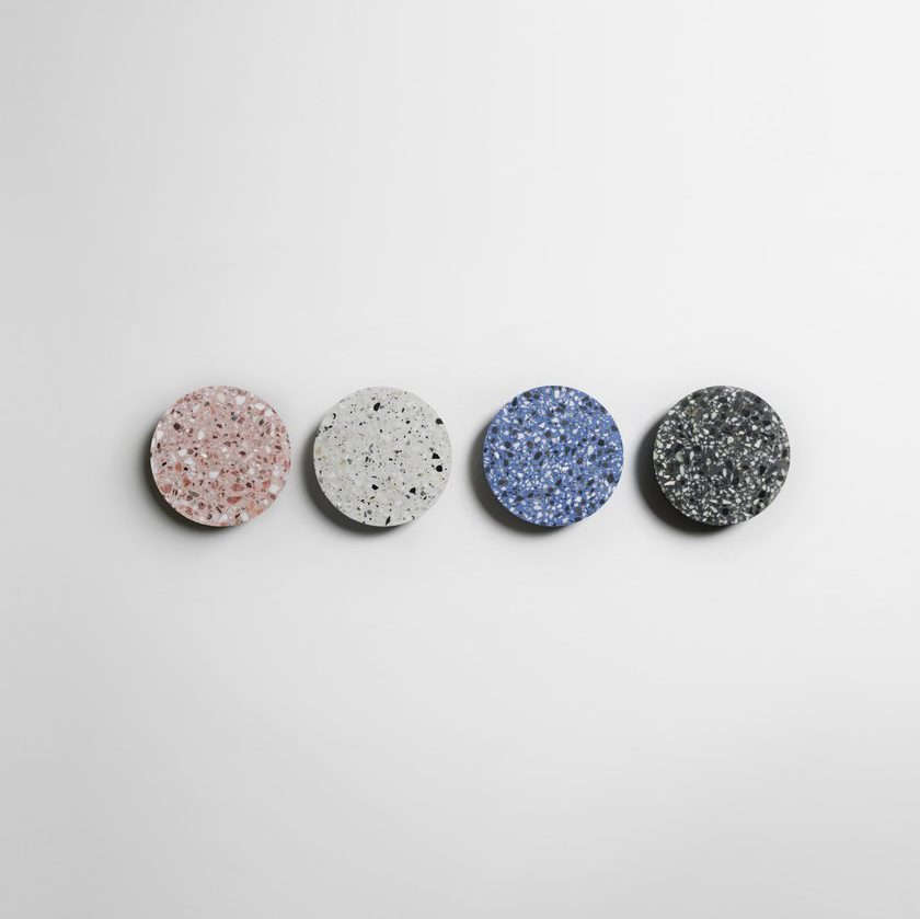 Disc Shaped Terrazzo Wall Lamp