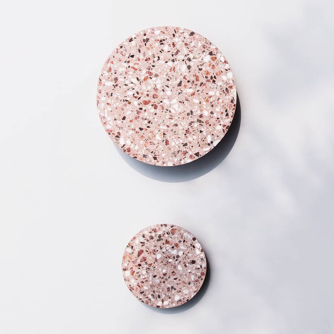 Disc Shaped Terrazzo Wall Lamp