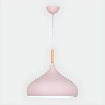 Nordic Wooden and Aluminum Pendant Light