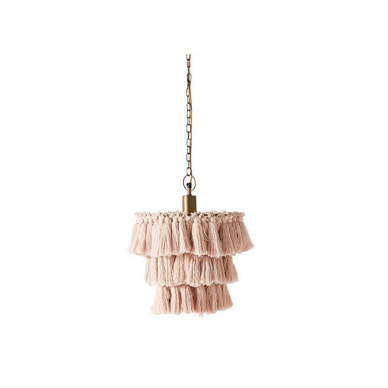 Fabric Tassel Bohemian Pendant Lamp