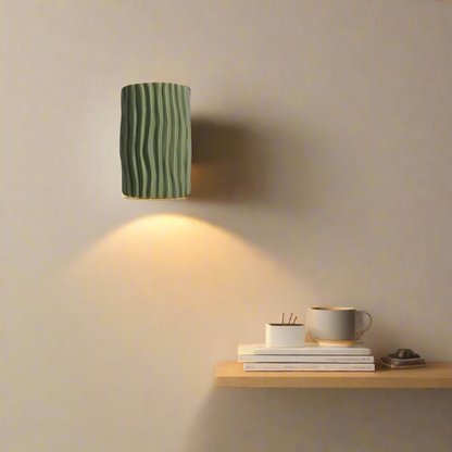 Clarity Curve Japandi Resin Wall Light