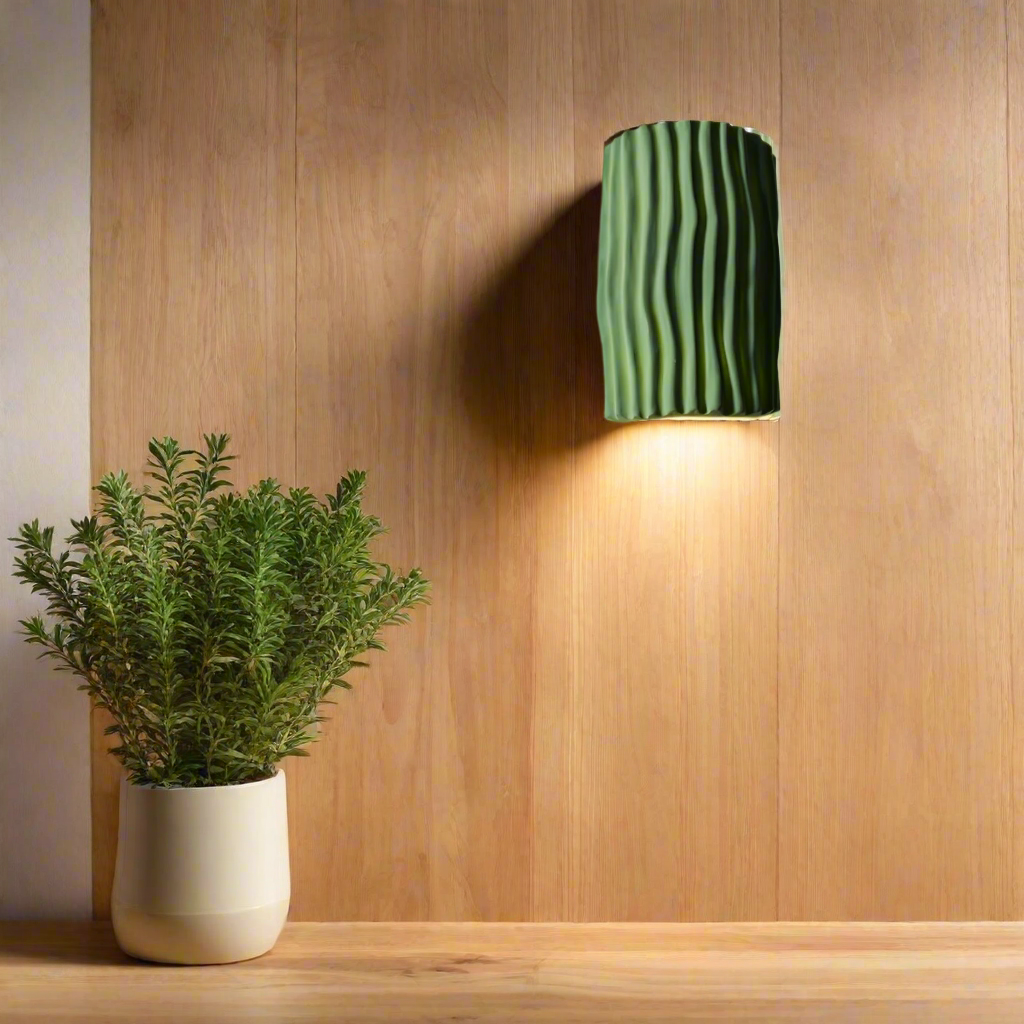 Clarity Curve Japandi Resin Wall Light