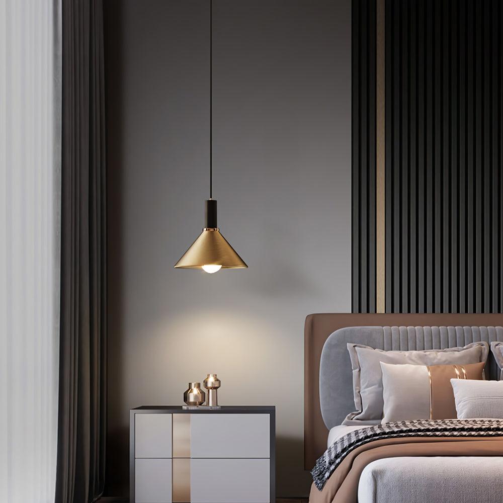 Juno Cone Modern Brass Pendant Light